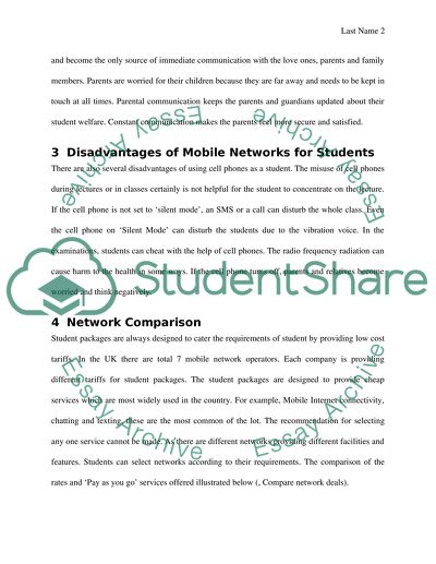 Mobile telephone networks