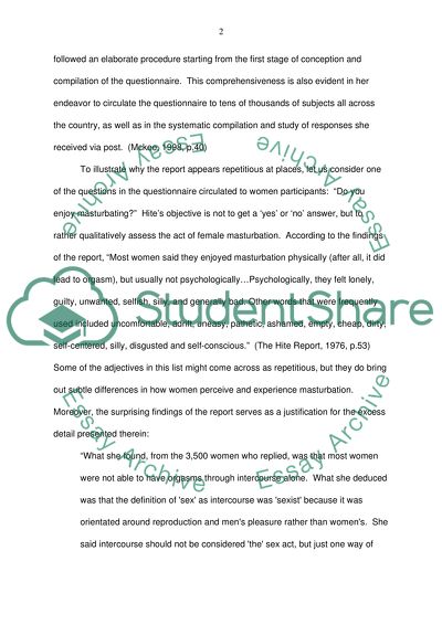 Shere Hites The Hite Report