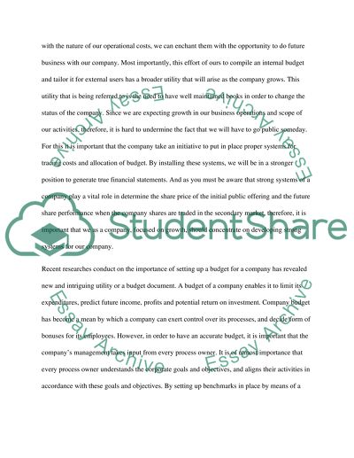 Budgets and Budgeting Process