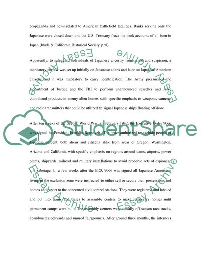 Japanese American Internment during WWII