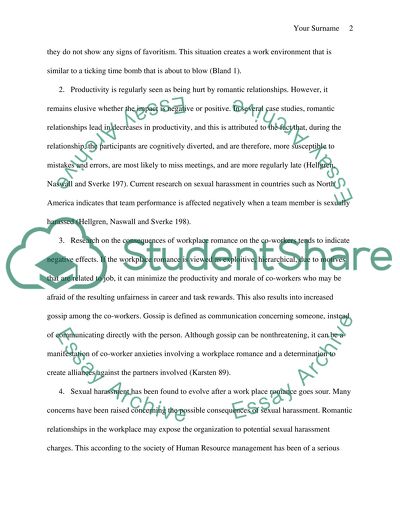 Romantic Relationships at Work