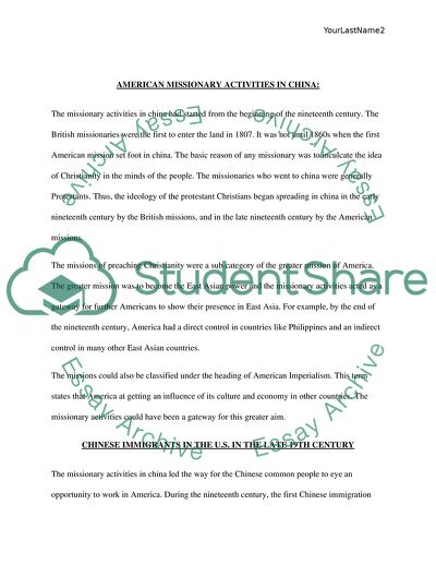 Why Attempts of American Missionaries Failed and Communists Answered to Pose Threat to American Dominance