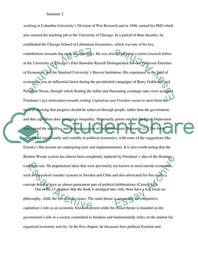 Capitalism and Freedom