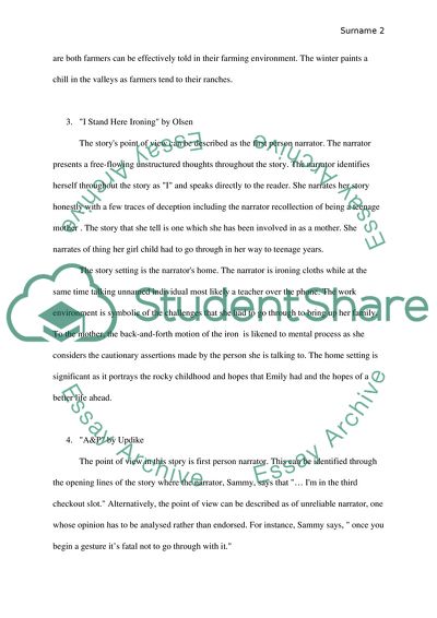 Short Story assignment