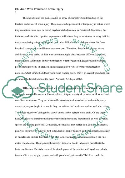 Children with Tramatic Brain Injury