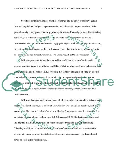 Psychological Testing and Assessment