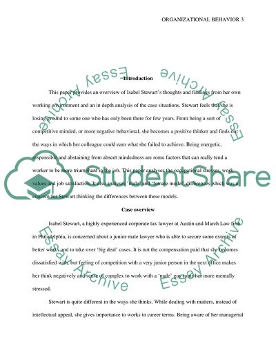Occupational Stress and Job Satisfaction