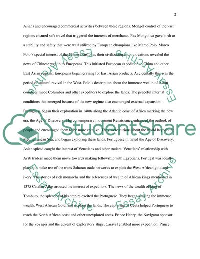 Outwards into the Atlantic World in the 1400s