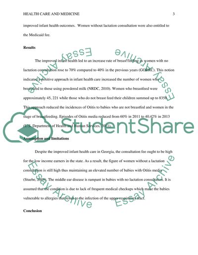 Improved Infant Health in Georgia