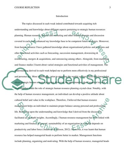 The Reflection of Human Resource Management