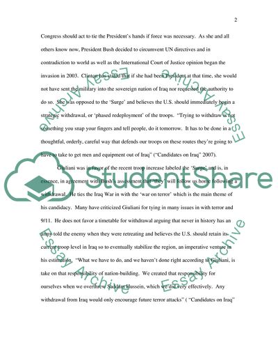 Comparison of Two Presidential Candidates