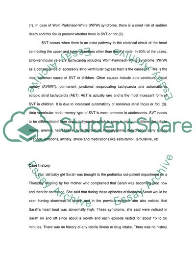 Supraventricular Tachycardia in Children