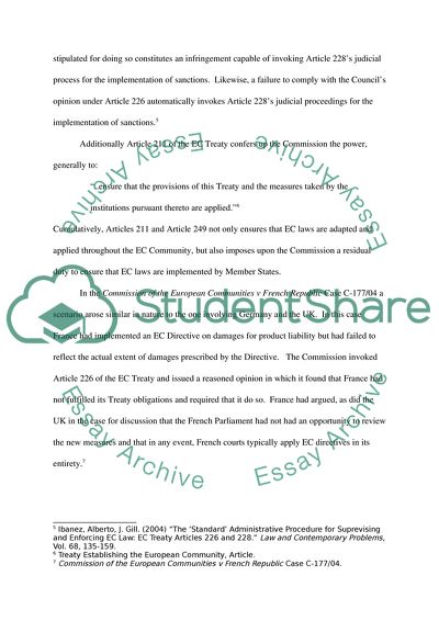 EC Enforcement Procedures
