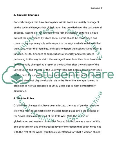 Korea impacted by cold war, changes of the country 1991-2014