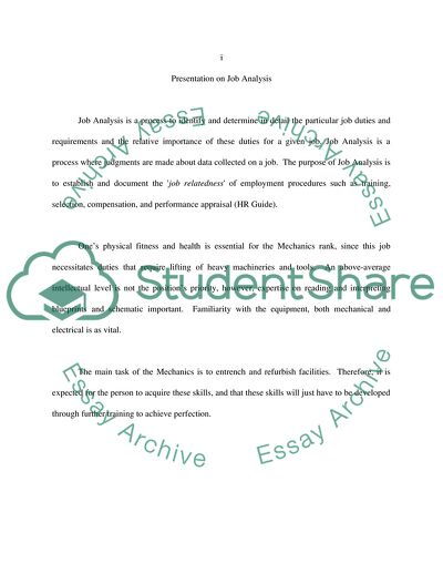 Human Resources Department in Managing the Mechanics Station