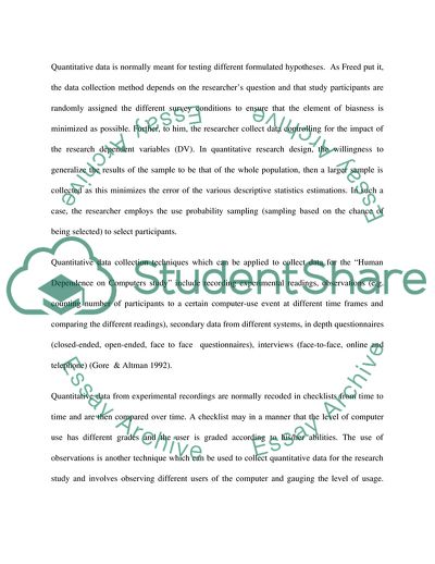 Quantitative Methods for Computing