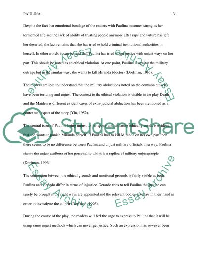 Emotions and Ethics: A Case of Contention Regarding Paulina