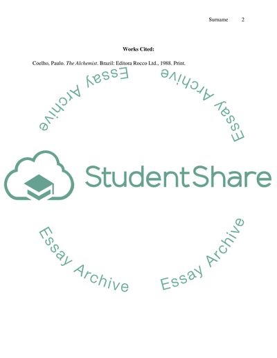 How the Alchemist relates to African American Studies