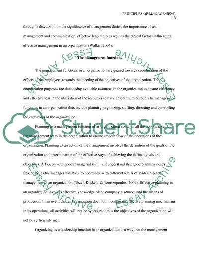 Principles of Management