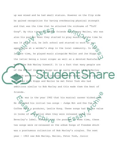 The Life and Music of Bob Marley