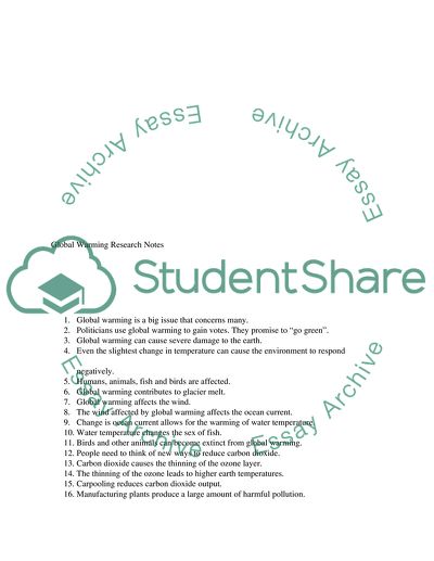 Global Warming Is a Huge Issue That Affects Everyone Regardless of Race or Location