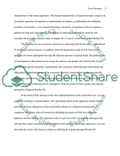 The Literary Forms in the Book of Job and Ecclesiastes