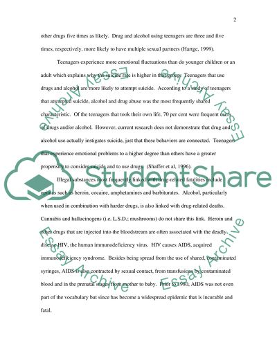 The negative effects of illegal drug use