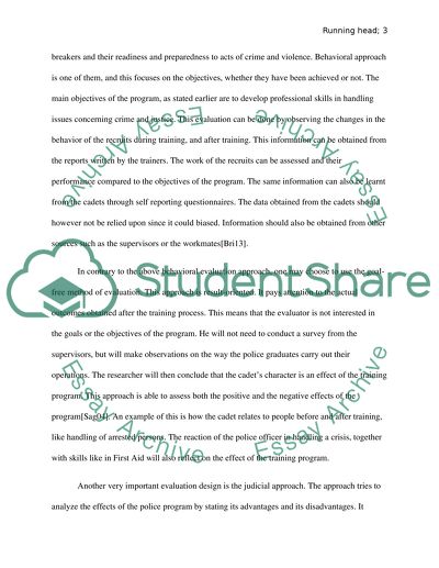 Criminal Justice Training Programs