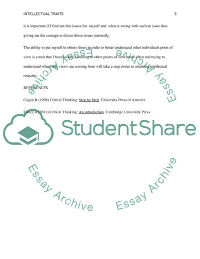 PAUL AND ELDER CRTICAL THINKING