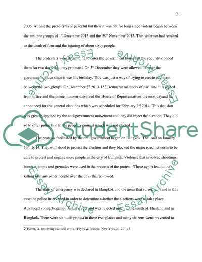 Political Violence in Thailand