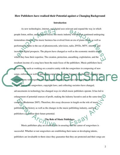 Music Contract Negotiations and Publishing