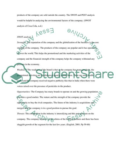 Coca Cola: Marketing Plan