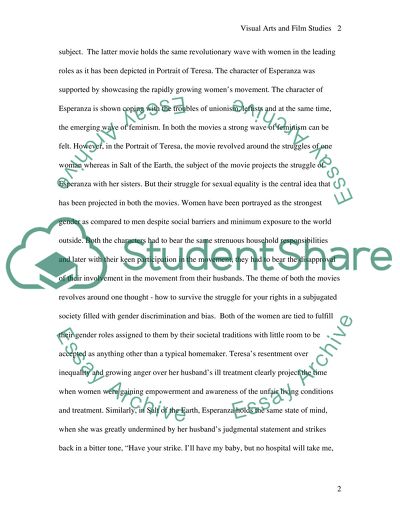 Critical Analysis of the Main Characters: Portrait of Teresa and Salt of the Earth