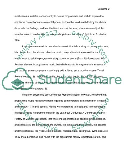 The History of Program Music and its Composers