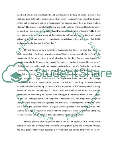 Analysis of the Concept of Forgiveness