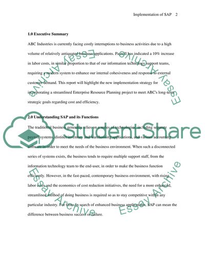 Technology implementation paper