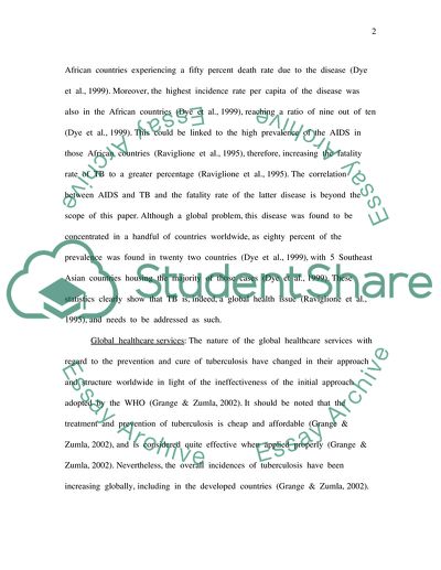 Global Health Policy for Tuberculosis