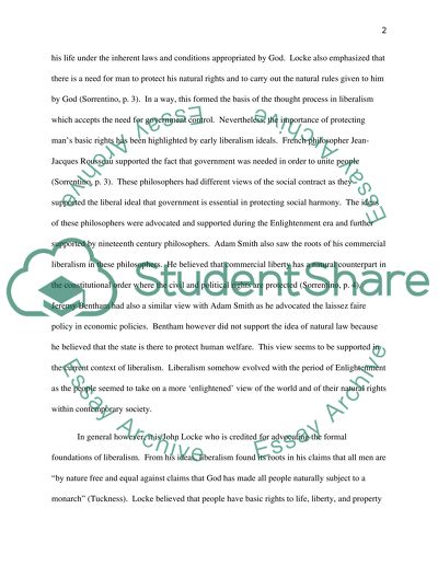 The Ways in Which the Liberalism Ideology Has Changed from Its Classical Origins