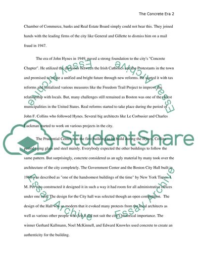 The Concrete Era of Boston City