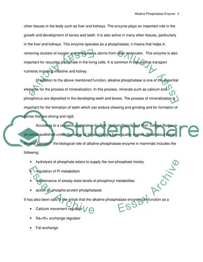 Alkaline phosphatase enzyme