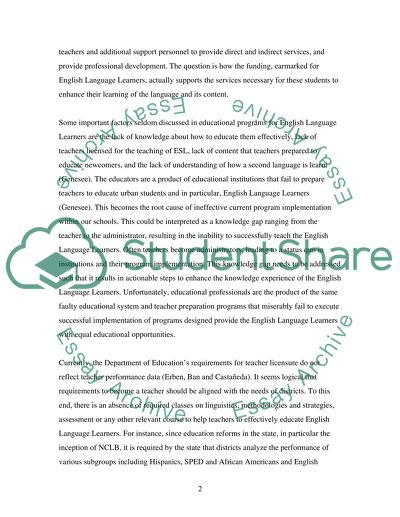 Enlightening English Language Learners