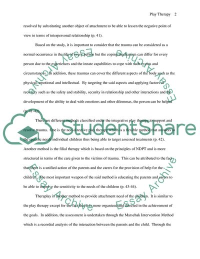 Variety of Child Play Therapy