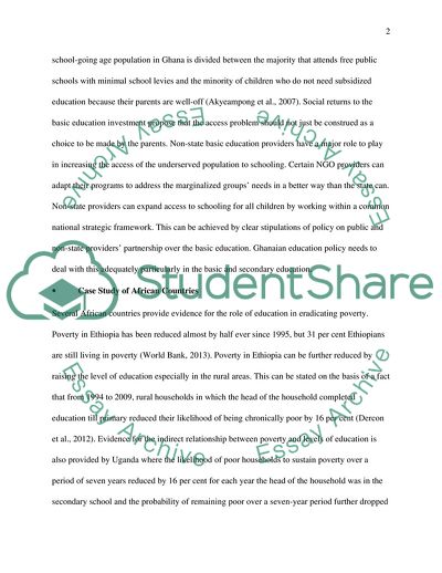 Provision of Free Basic Education in Poor Countries