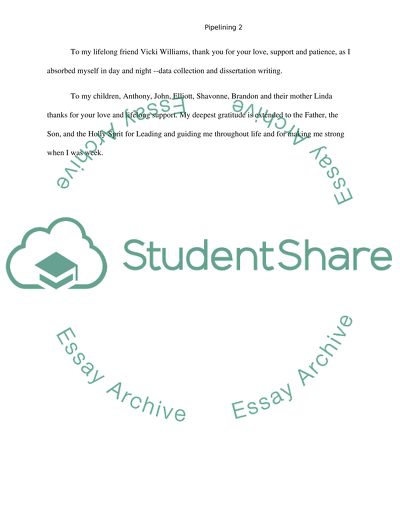 PIPELINING: ENCOURAGE OTHERS THROUGH THEIR PROFESSIONAL PATHWAY- A GROUNDED THEORY STUDY