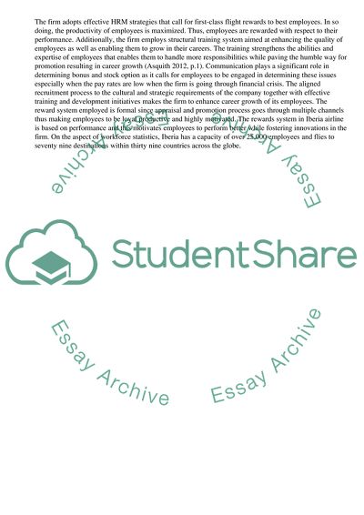 Organization People and Performance in Iberia Airlines