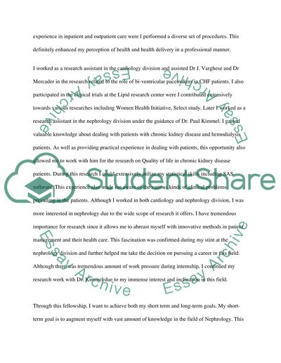 Patient Care and Clinical Expertise: Professional Goal