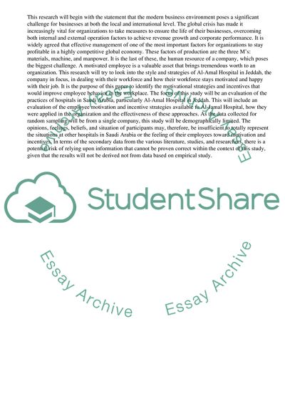 Performance of Employees in Government Hospitals