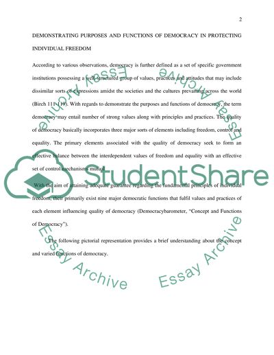 Protection Individuals Freedom From the Excessive Power of Government