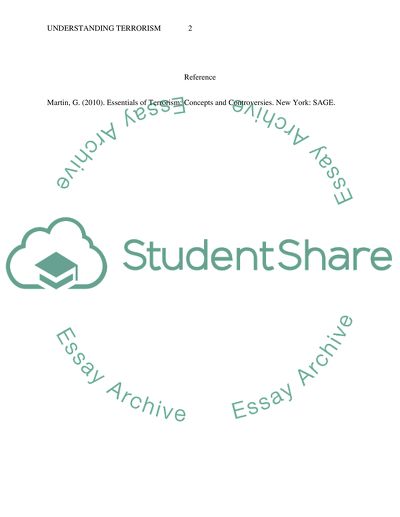 Understanding Terrorism
