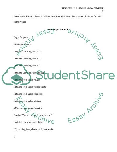 Personal Learning Management Issues